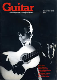 Paco Pea on cover of Guitar Magazine September 1972